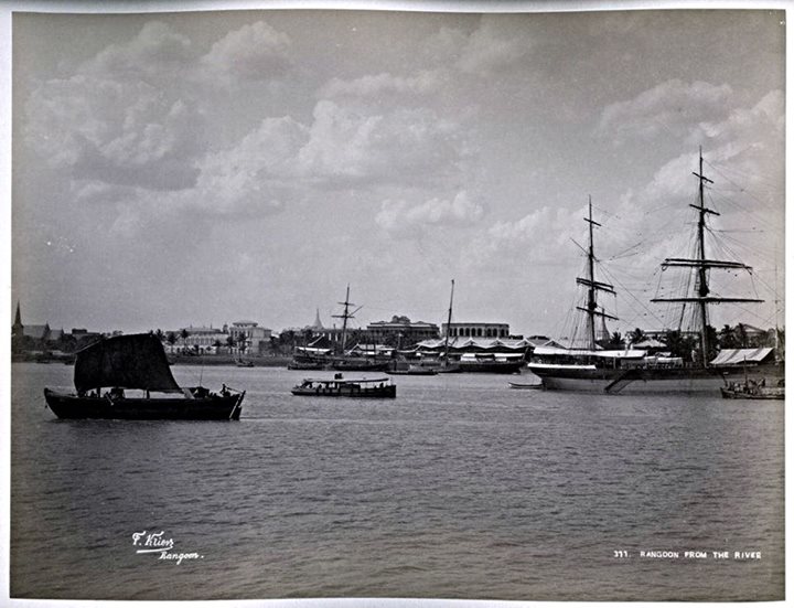 Rangoon from the river c. 1890