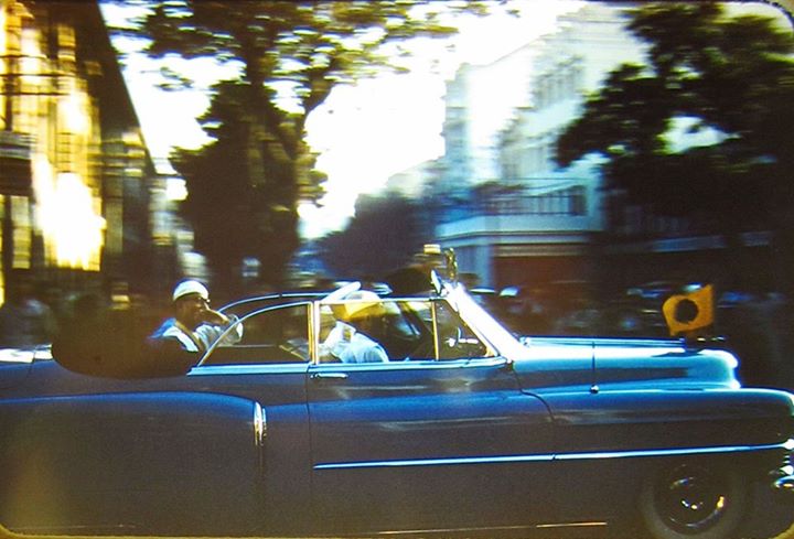 President U Ba U in His Series 62 Cadillac Convertible