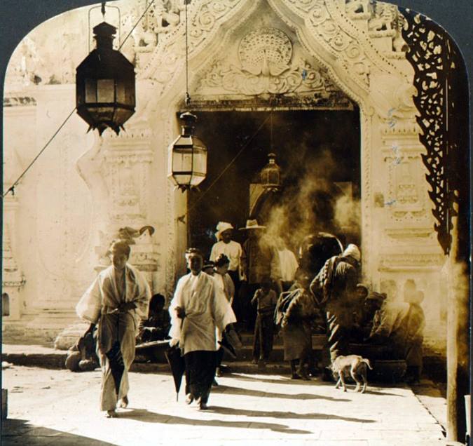 Burmese Ladies on Their Way to the Mandalay Bazaar c. 1907