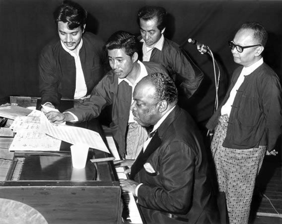 Legendary Jazz Musician Count Basie in Myanmar