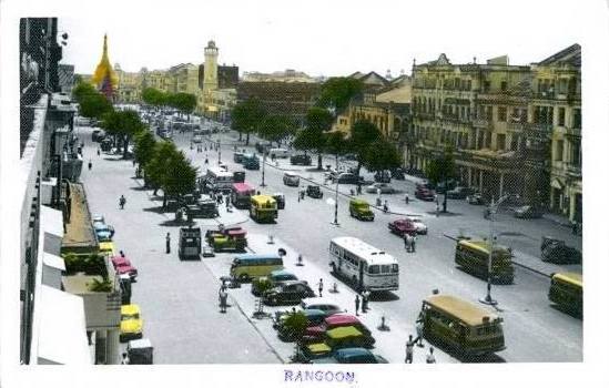 Sule Pagoda Road c. 1950s