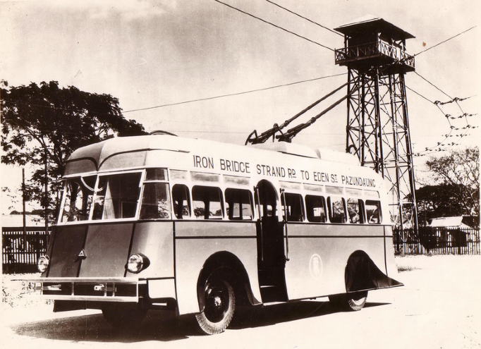 Rangoon tram c. 1935