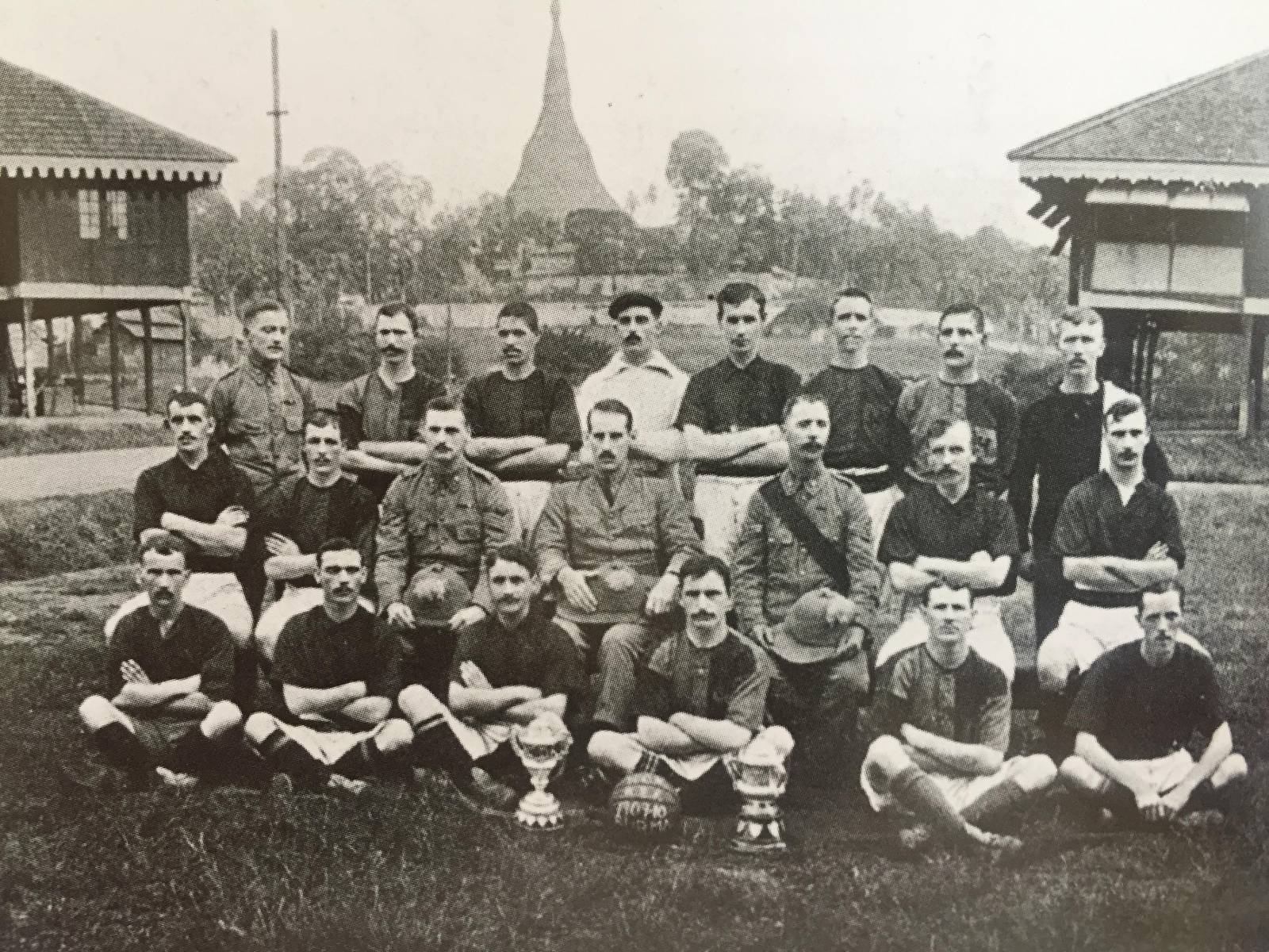 Football at the Rangoon Gymkhana c. 1900