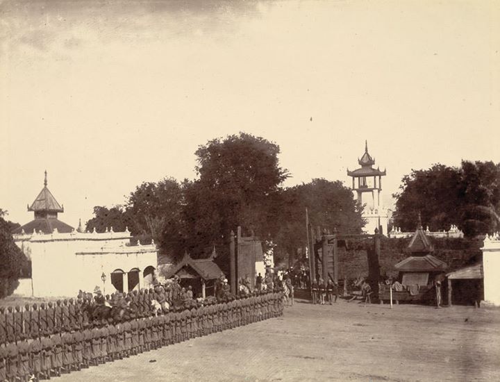 The gates to enter the inner enclosure.