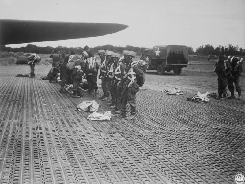 Troops of the Gurkha Parachute Brigade at Elephant Point, 2 May 1945