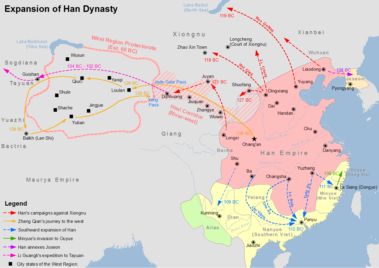 China under the Han Dynasty 2nd century BC